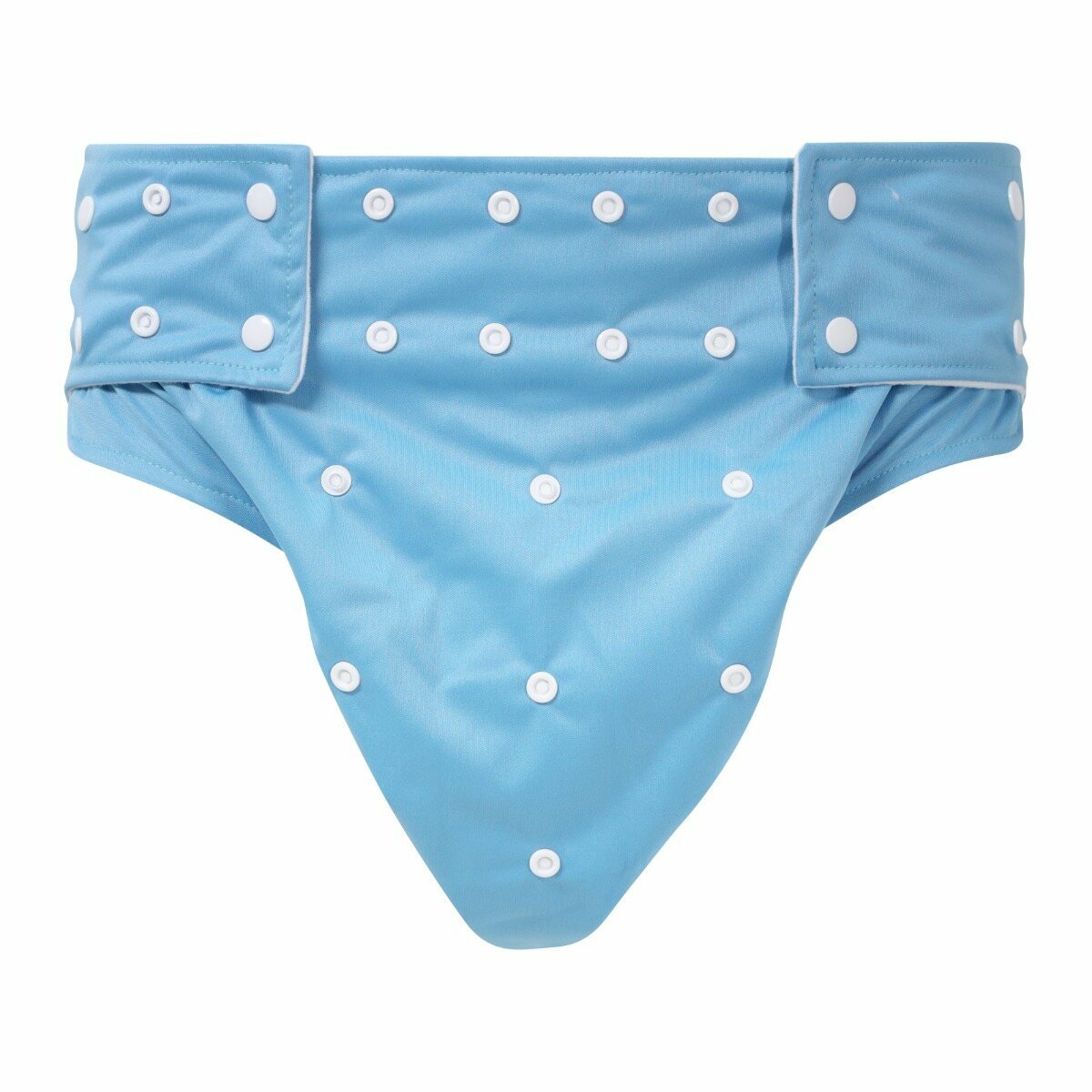 One Size Adult Pocket Nappy - Buttons - Blue