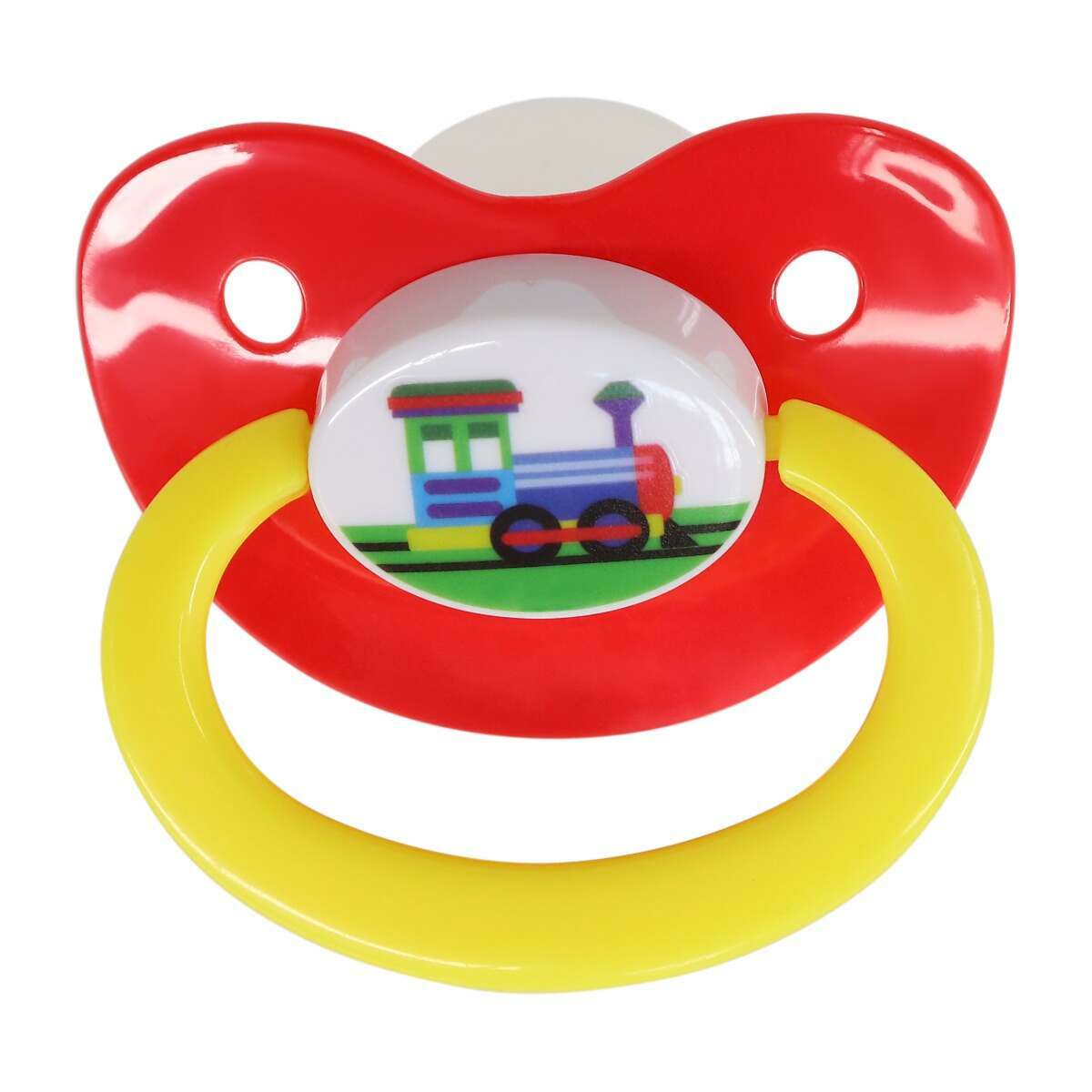 NRU Train Pacifier and Clip Set