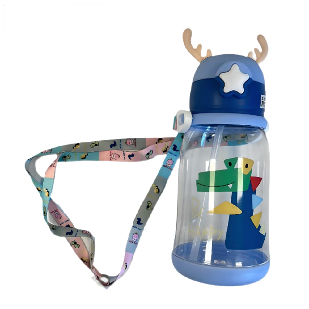 Juice Bottle Push with Straw - Crocodile