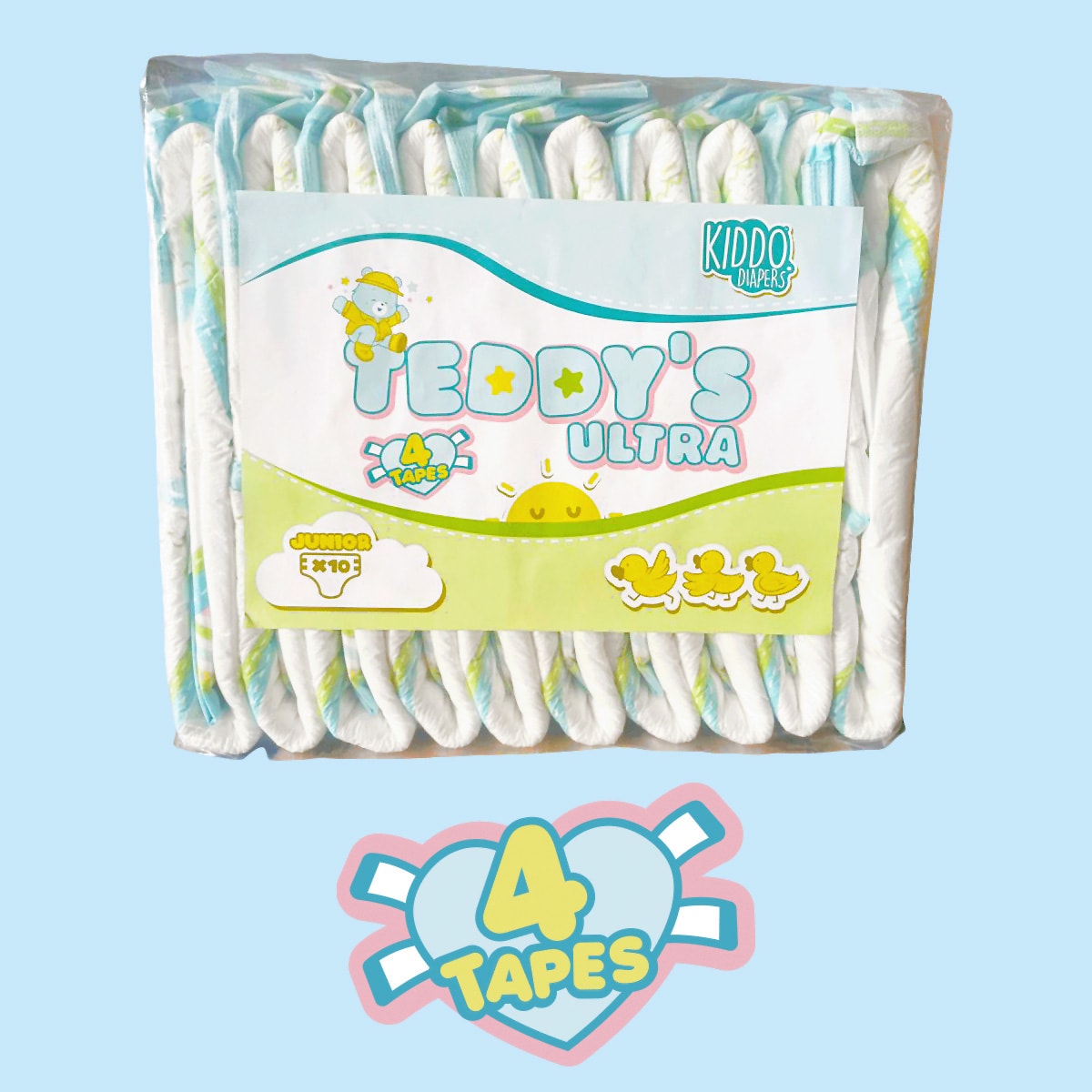 Kiddo Teddy's Ultra Four Tape VAT Exempt Adult Incontinence Slip