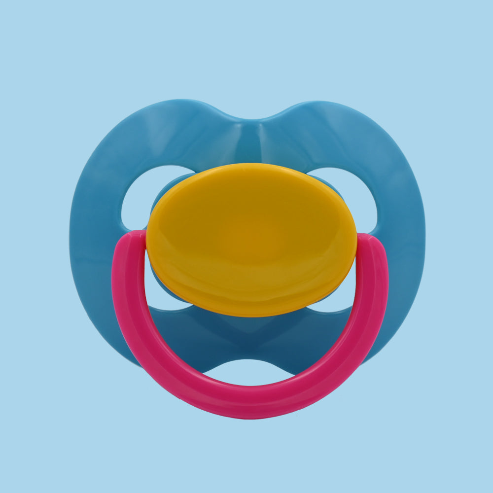 Light blue Yellow pink Pacifier Kiddo LULLY XXL