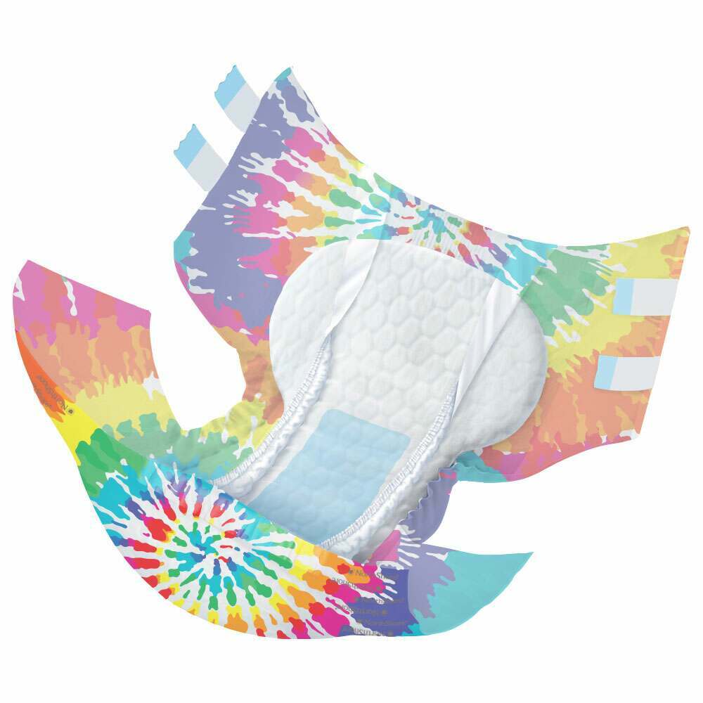 NorthShore MEGAMAX Tie-Dye VAT Exempt Adult Incontinence Slip