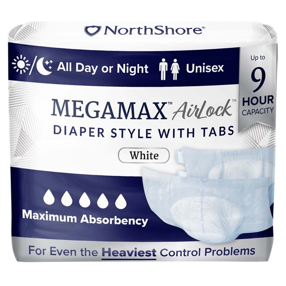 NorthShore MEGAMAX Airlock VAT Exempt Adult Incontinence Slip