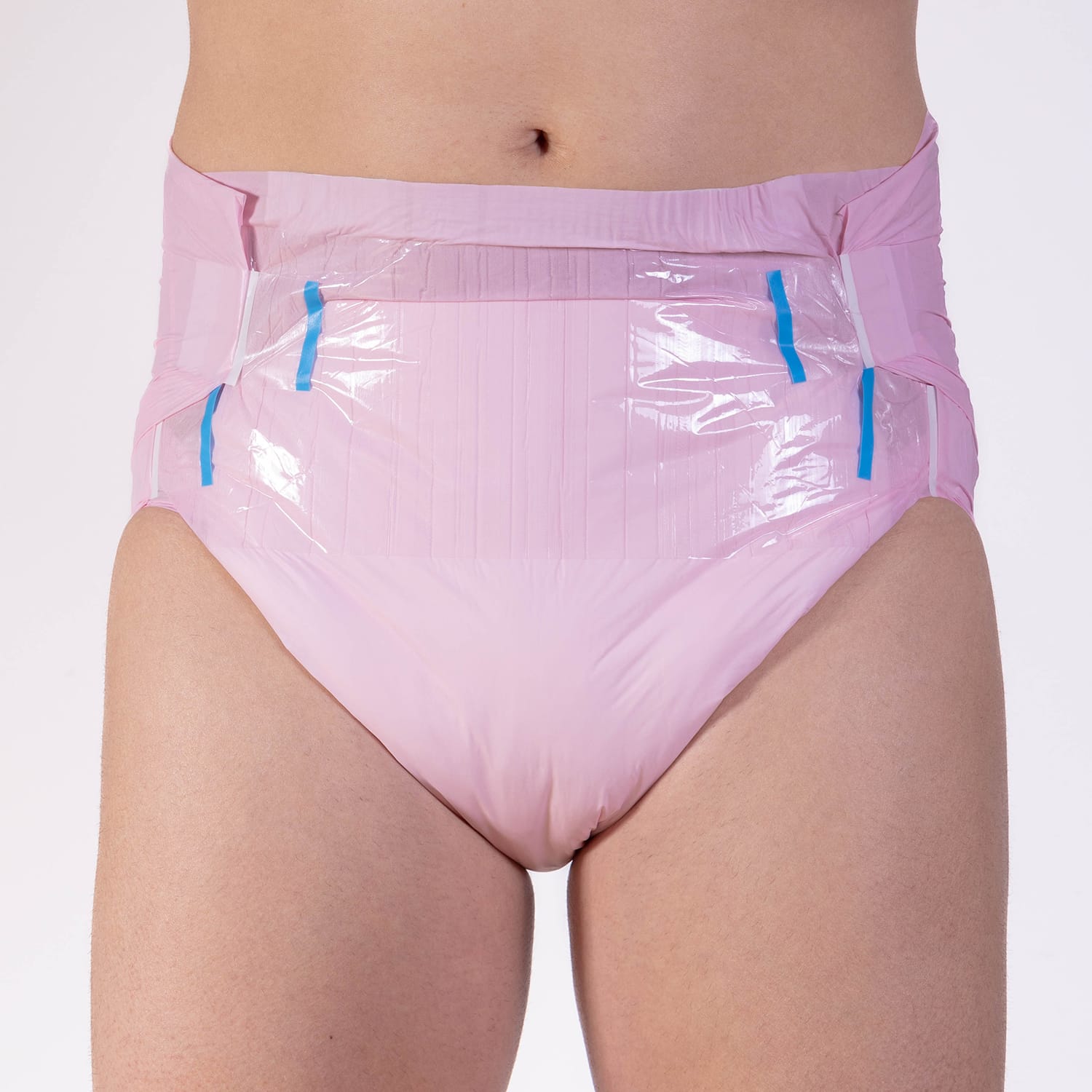 NRU STR8UP Pink and White VAT Exempt Adult Incontinence Slip