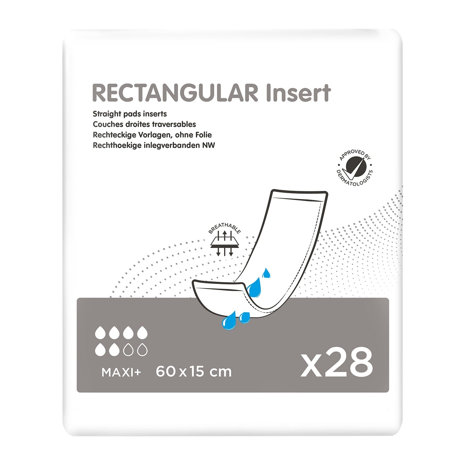 Ontex Rectangular Insert Pad - Maxi Plus VAT Exempt
