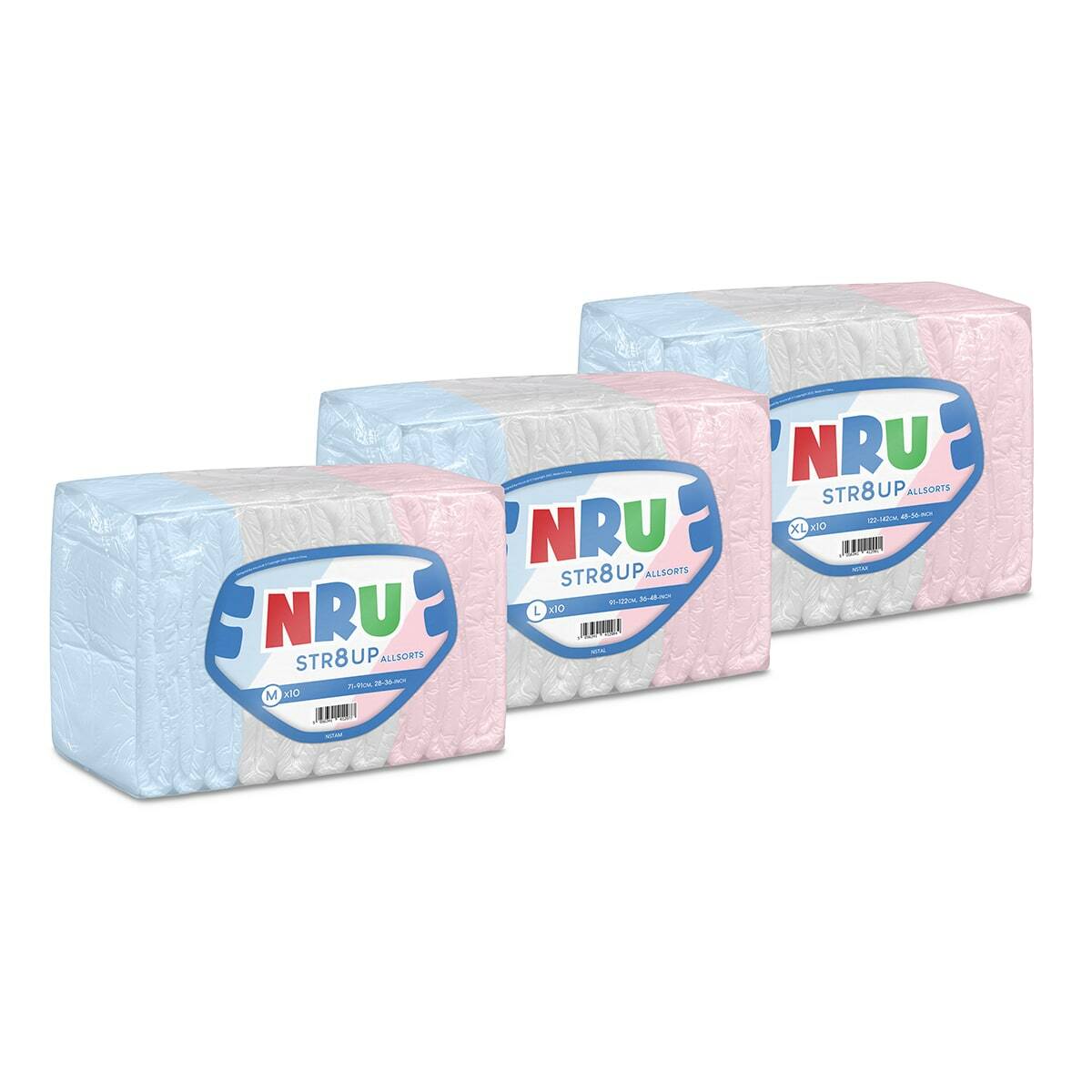 NRU STR8UP Allsorts VAT Exempt Adult Incontinence Slip