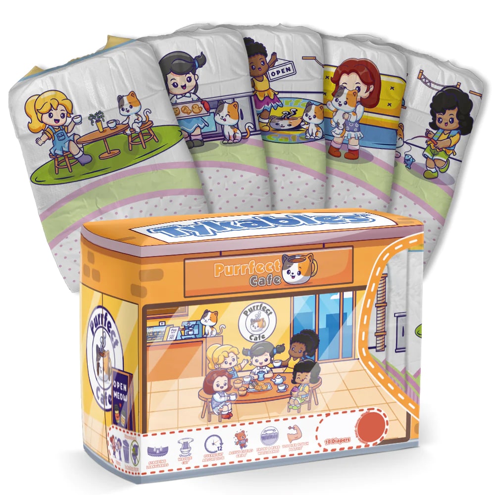 Tykables Purrfect Cafe VAT Exempt Adult Incontinence Slip