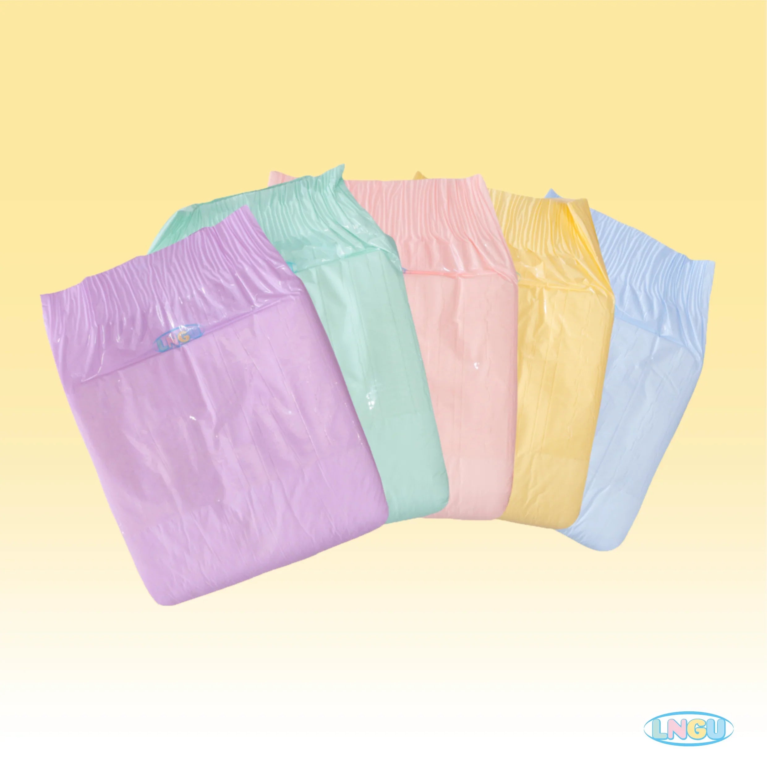 LNGU Rainbow Pastel VAT Exempt Adult Incontinence Slip