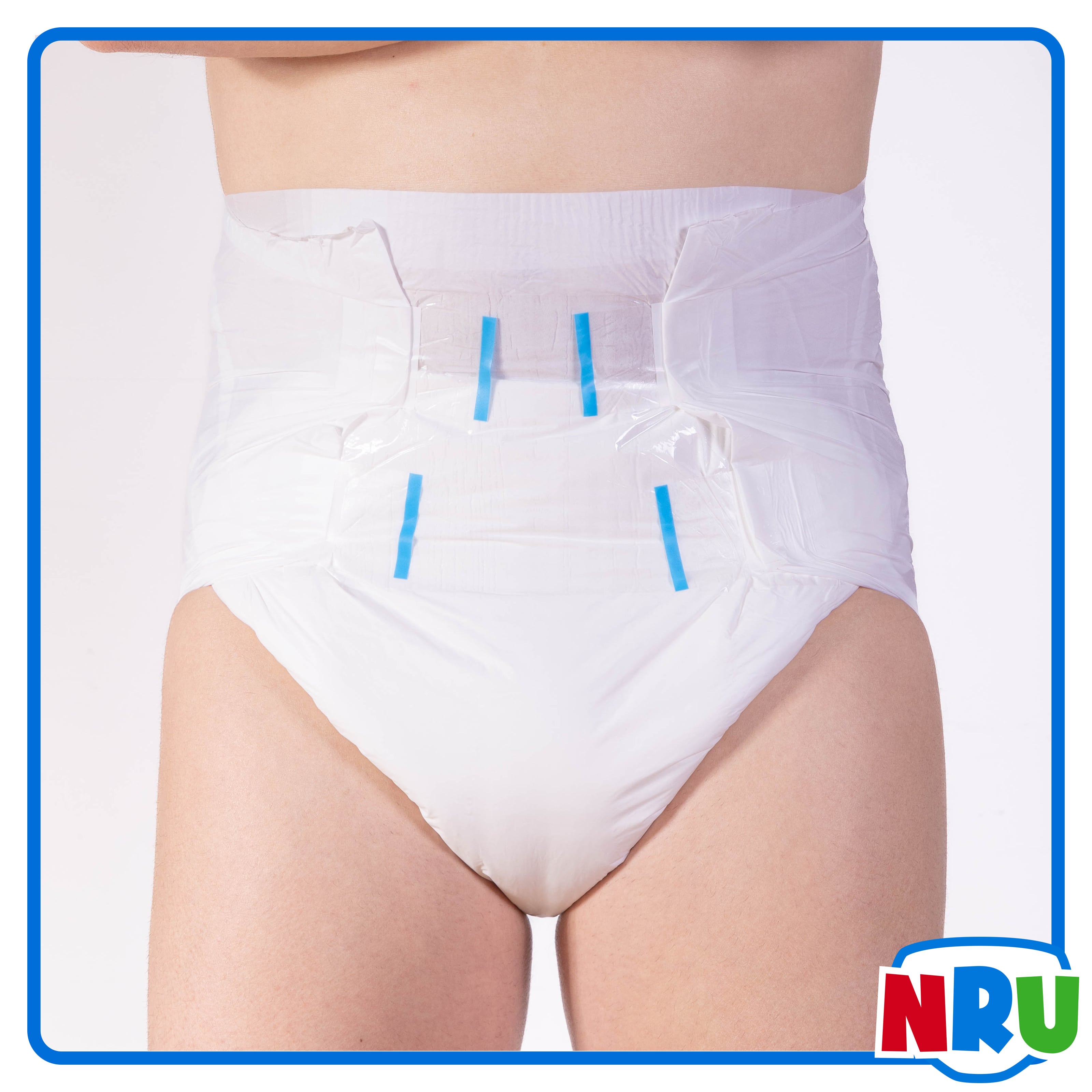 NRU STR8UP White VAT Exempt Adult Incontinence Slip