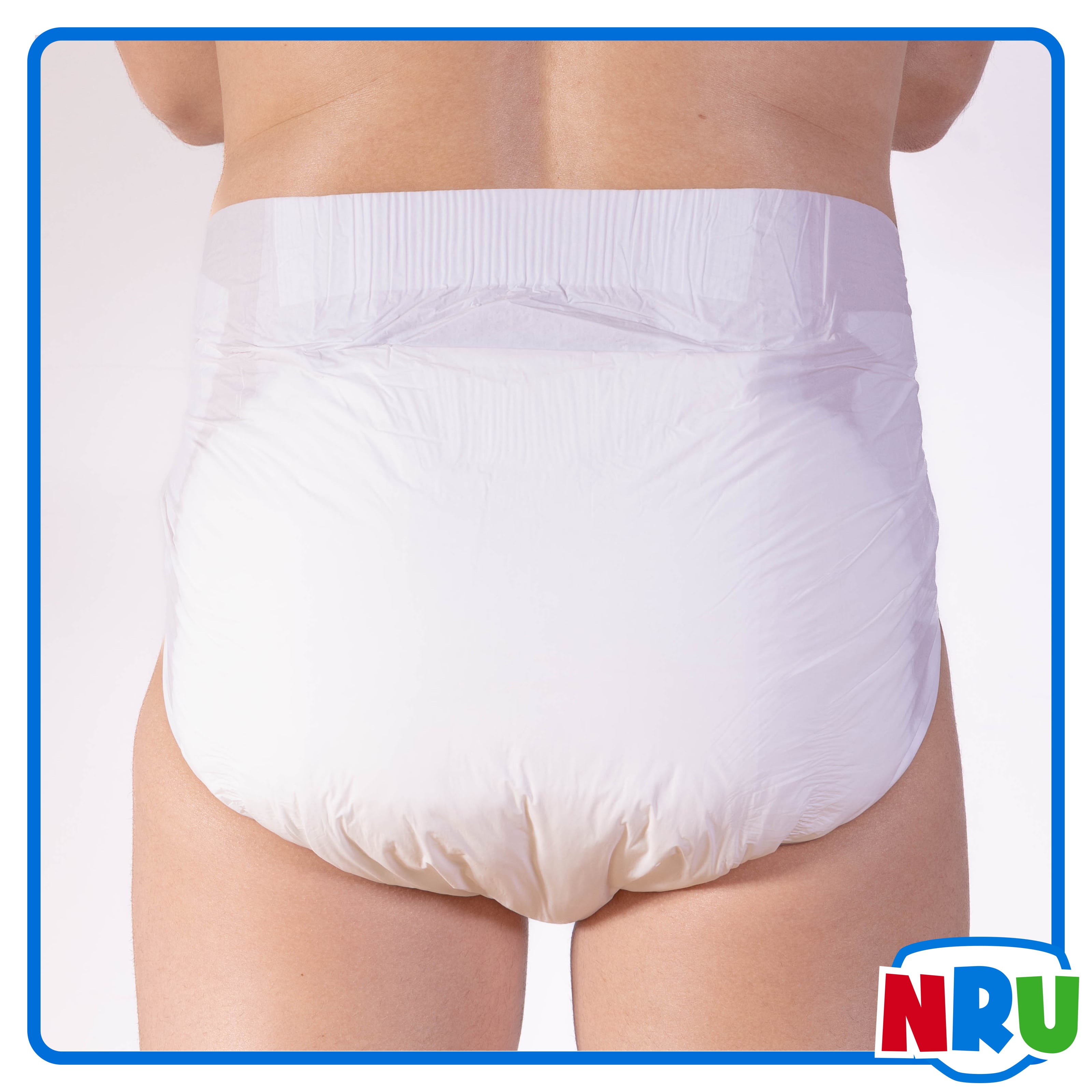 NRU STR8UP White VAT Exempt Adult Incontinence Slip