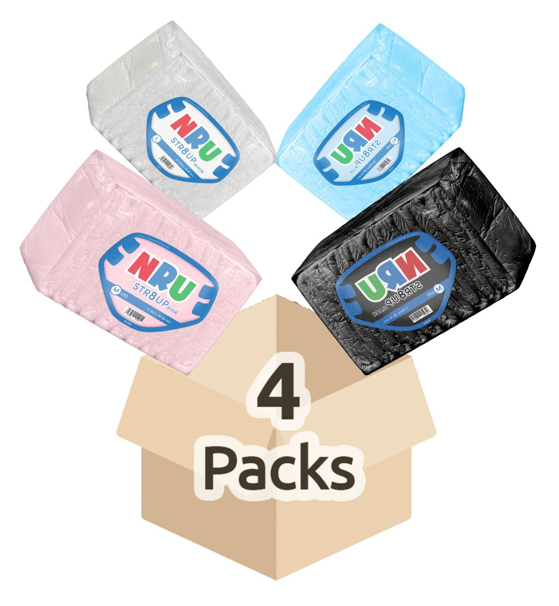 NRU STR8UP Bundle Box VAT Exempt Adult Incontinence Slip