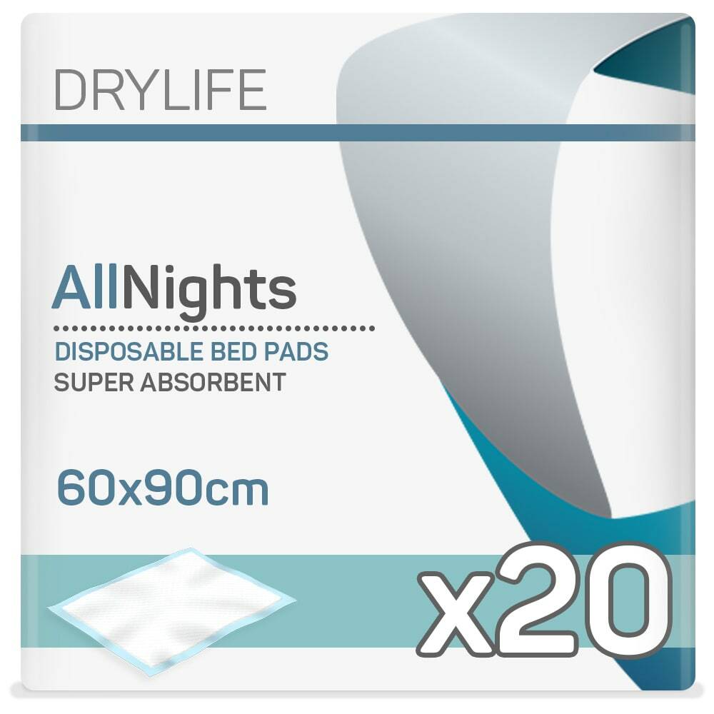 Drylife All Nights Disposable Bed Pads - 60cm x 90cm