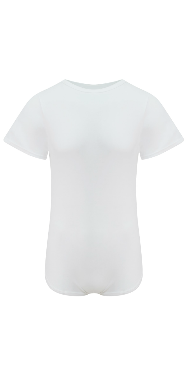 Drylife Short-Sleeved Bodysuit - White