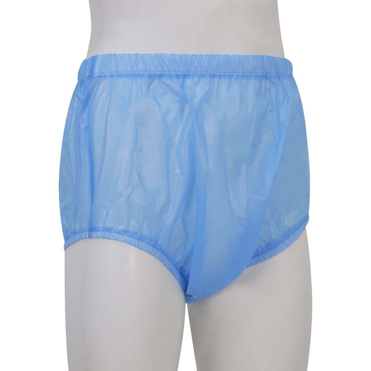 Premium Plastic Pants With Wide Waistband - Light Blue VAT Exempt Incontinence Aid
