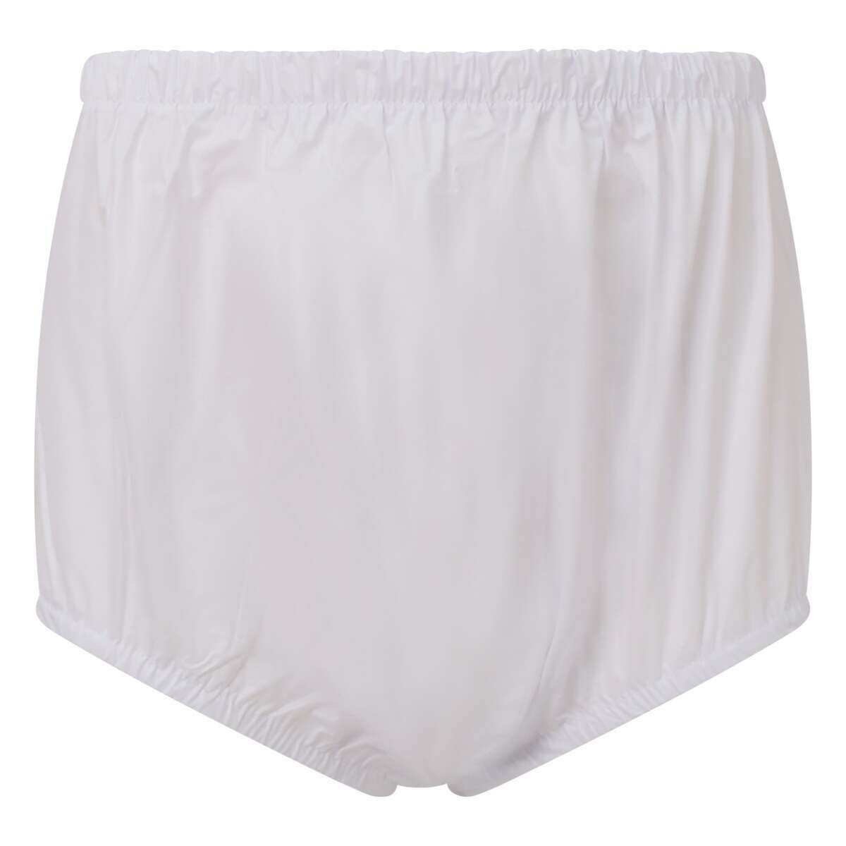 Premium Plastic Pants With Wide Waistband - White VAT Exempt Incontinence Aid