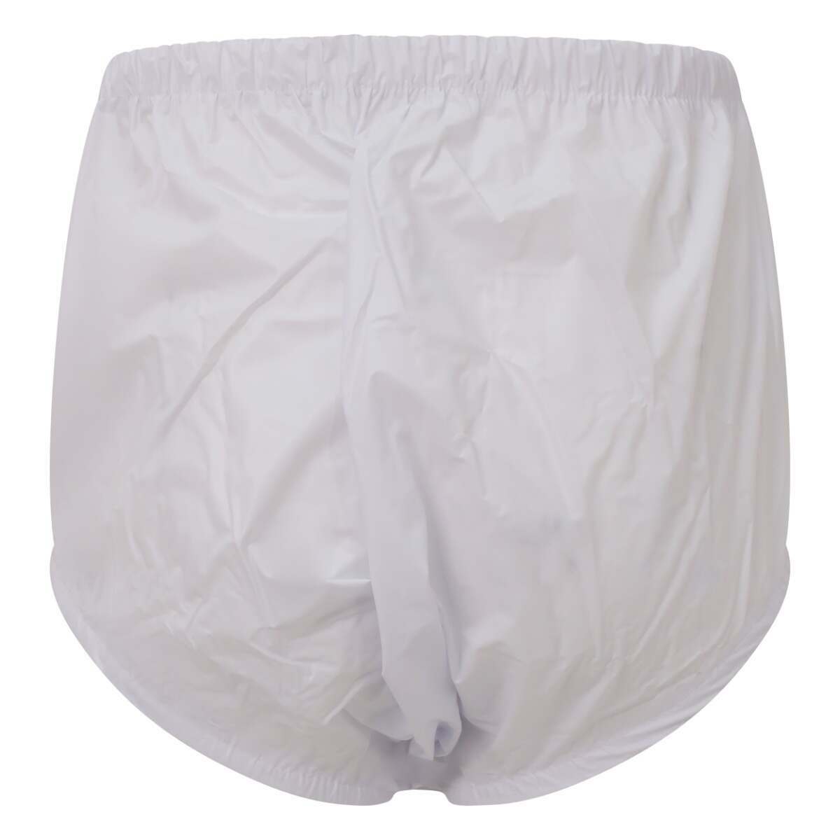 Premium Plastic Pants With Wide Waistband - White VAT Exempt Incontinence Aid
