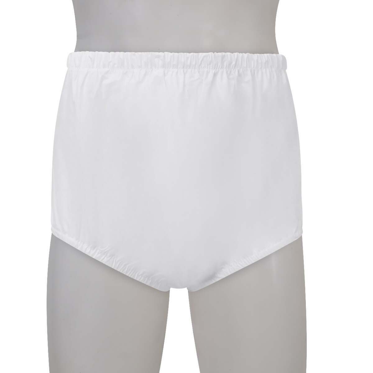 Premium Plastic Pants With Wide Waistband - White VAT Exempt Incontinence Aid