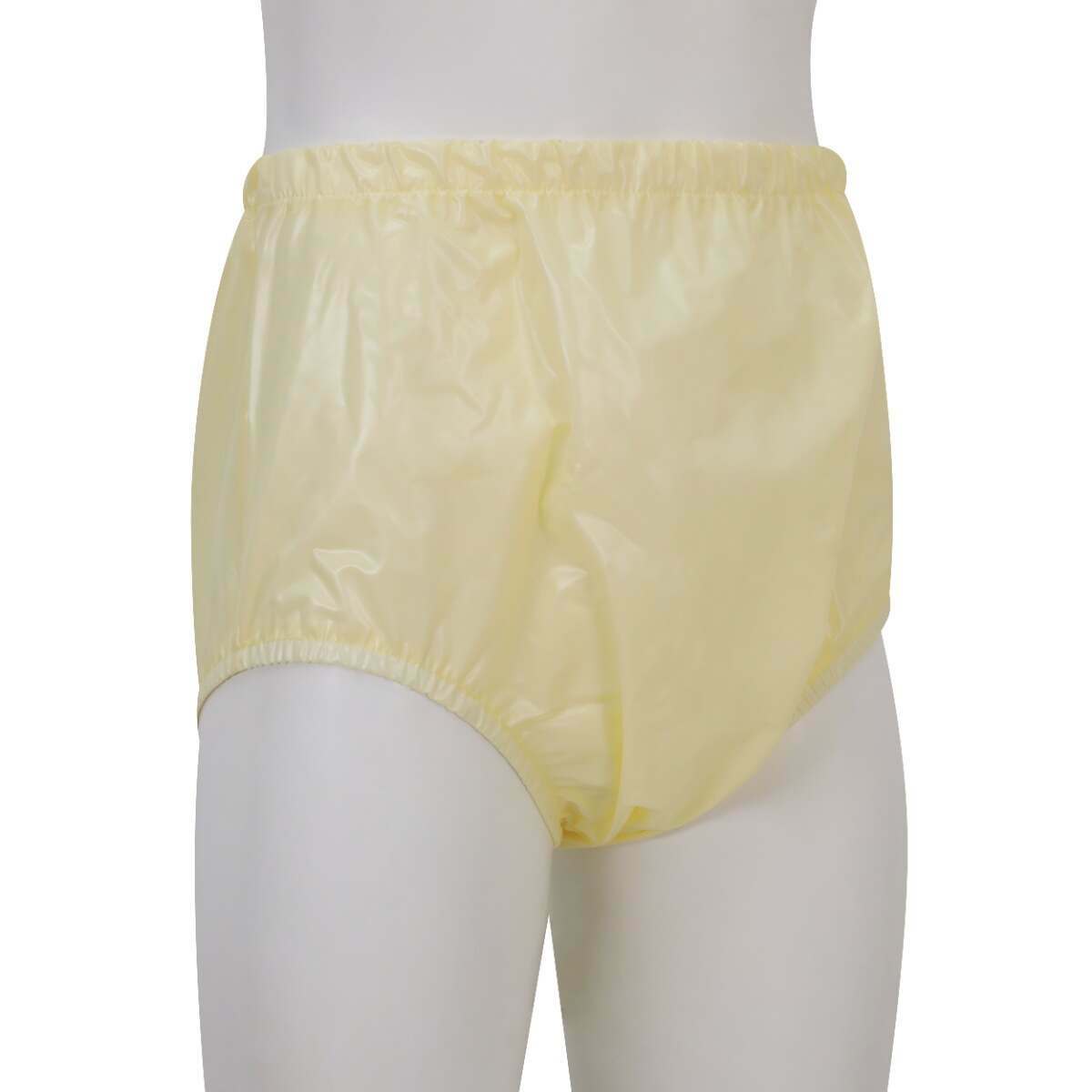 Premium Plastic Pants With Wide Waistband - Yellow VAT Exempt Incontinence Aid