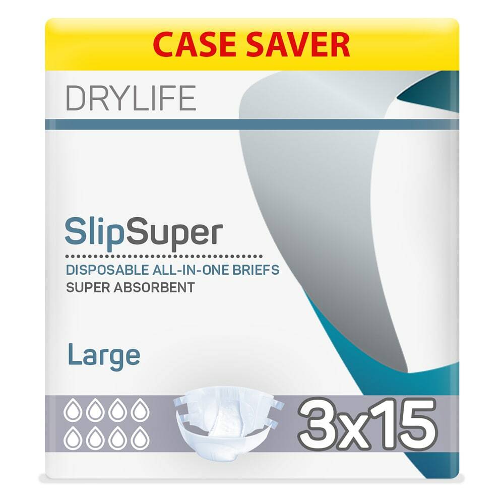Drylife Slip Super (PE Backed) VAT Exempt Adult Incontinence Slip