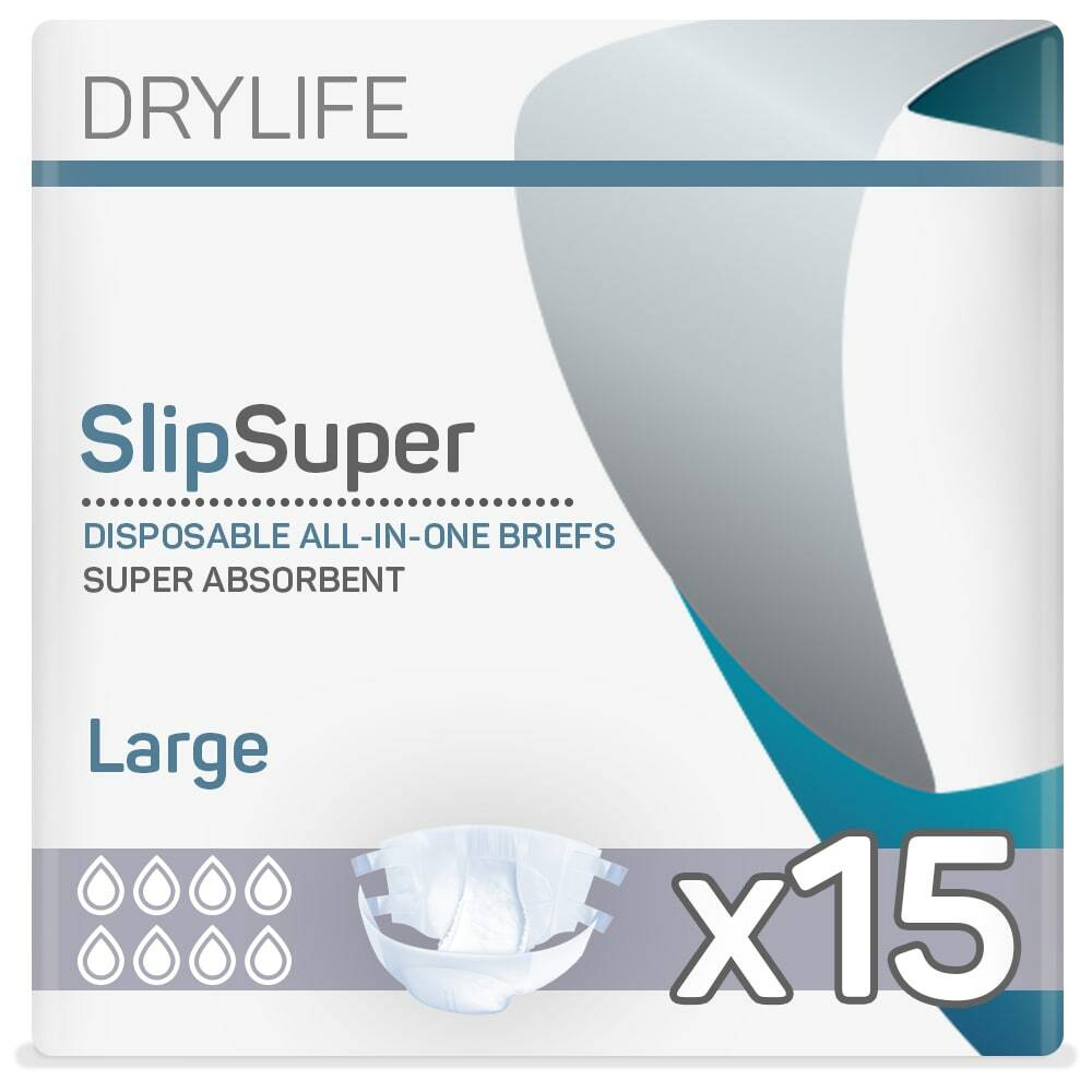 Drylife Slip Super (PE Backed) VAT Exempt Adult Incontinence Slip