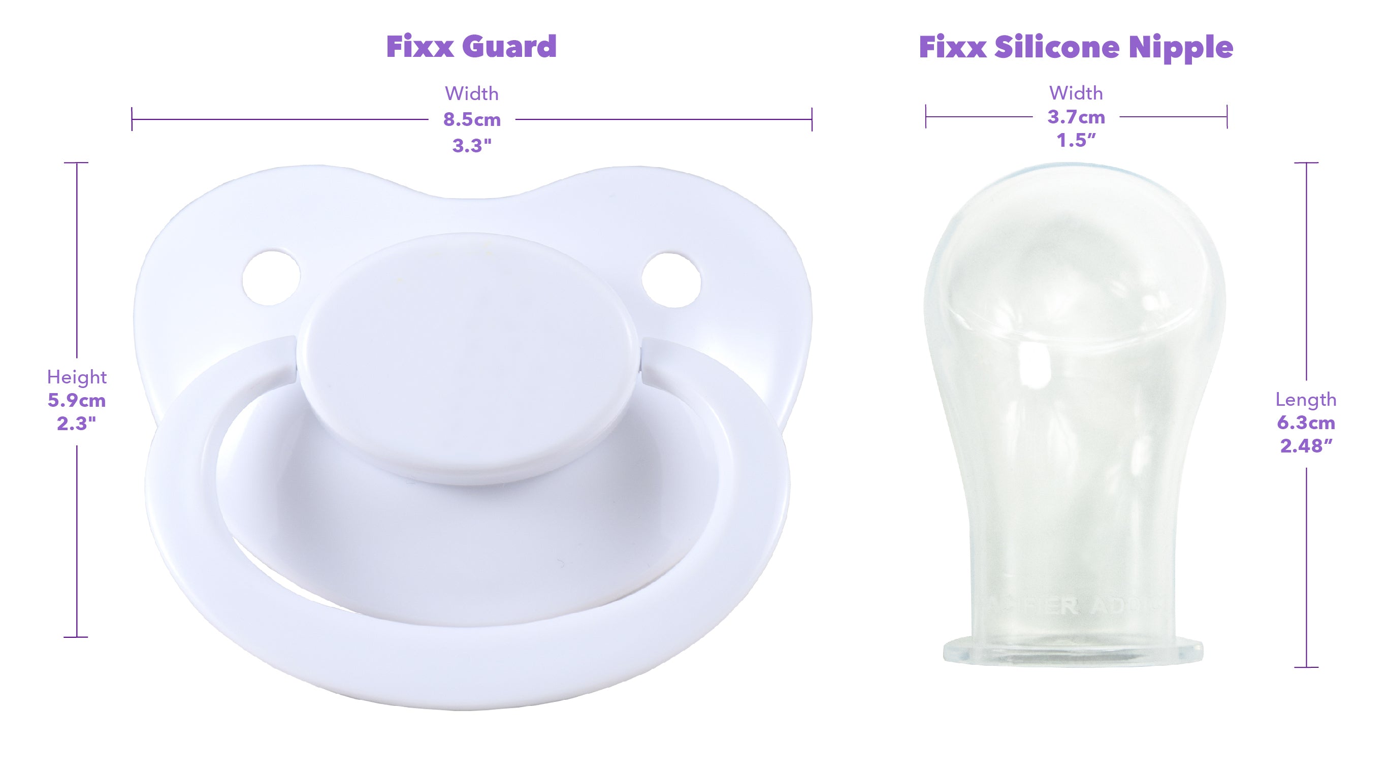 Fixx Adult Pacifier Purple