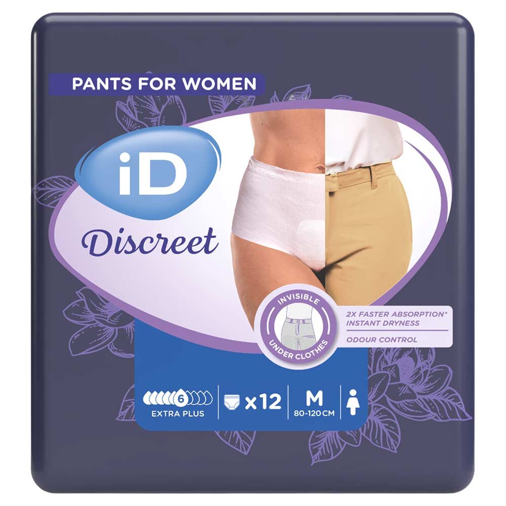 iD Discreet Pants for Women Extra Plus Medium