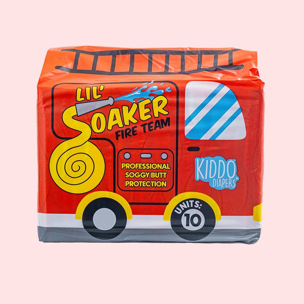 Kiddo Lil Soaker Fire Team VAT Exempt Adult Incontinence Slip