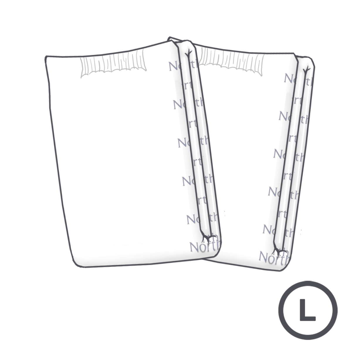 NorthShore MEGAMAX White VAT Exempt Adult Incontinence Slip