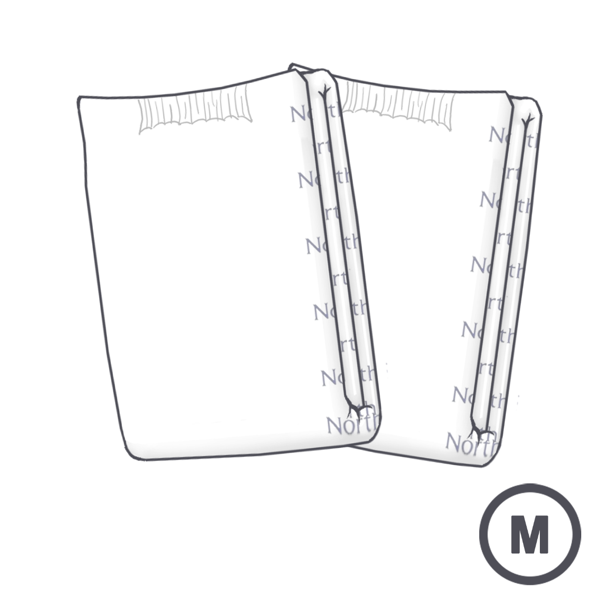 NorthShore MEGAMAX White VAT Exempt Adult Incontinence Slip