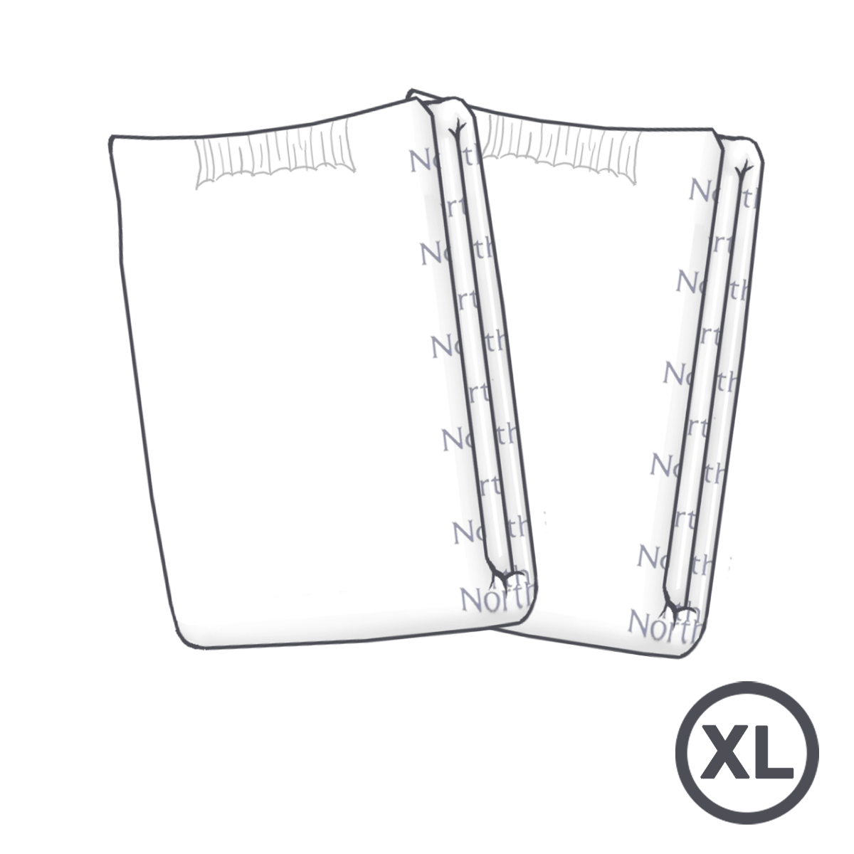 NorthShore MEGAMAX White VAT Exempt Adult Incontinence Slip