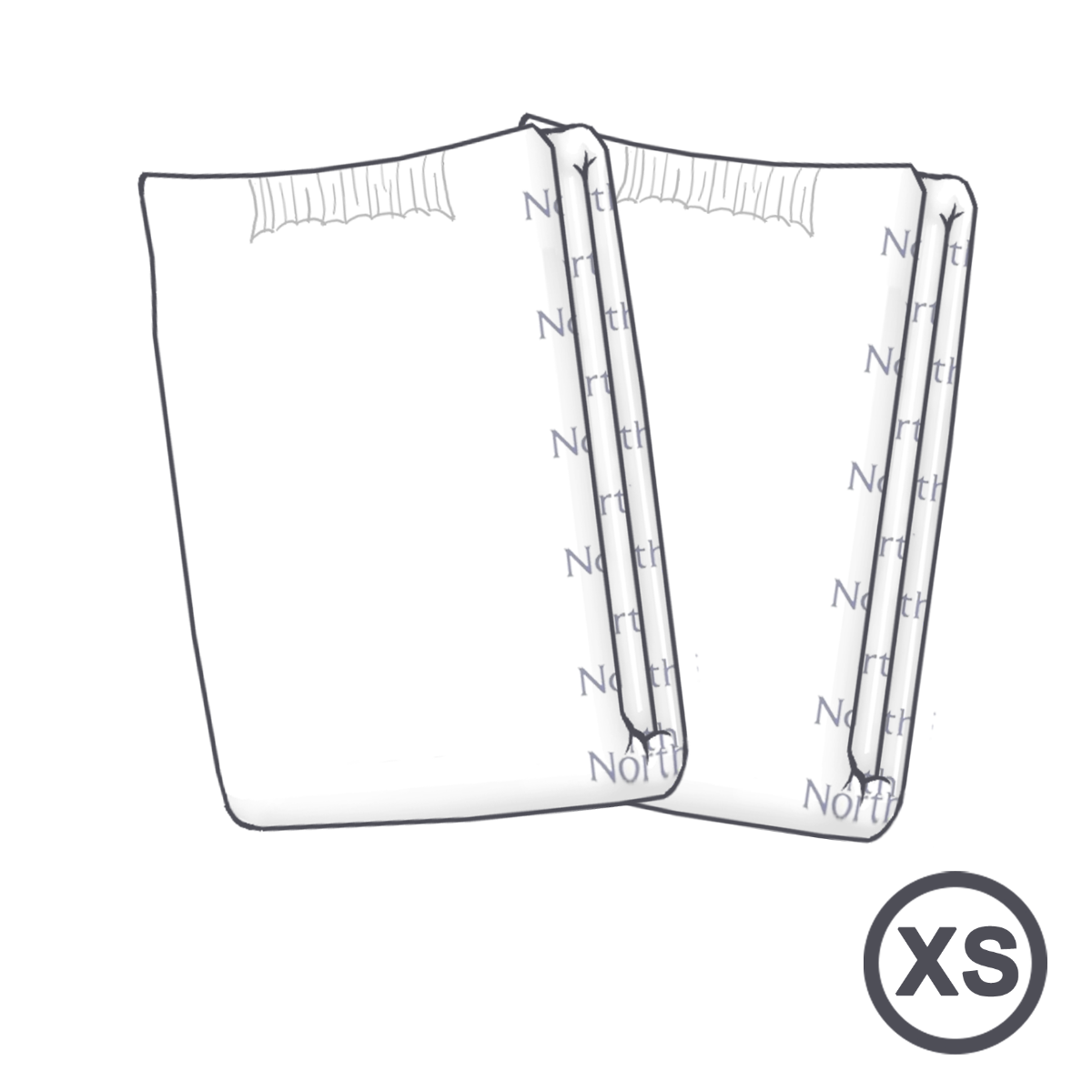 NorthShore MEGAMAX White VAT Exempt Adult Incontinence Slip