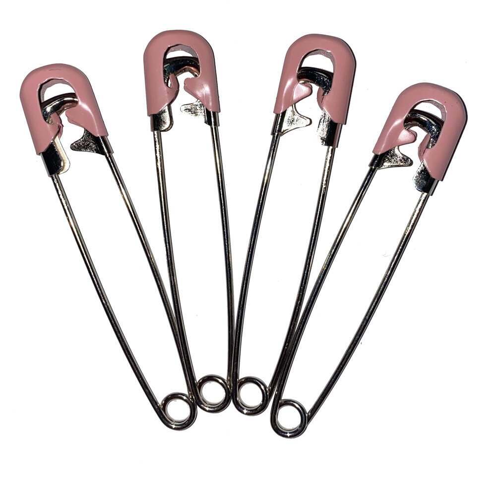 Stainless Steel Locking Nappy Pins Set of 4