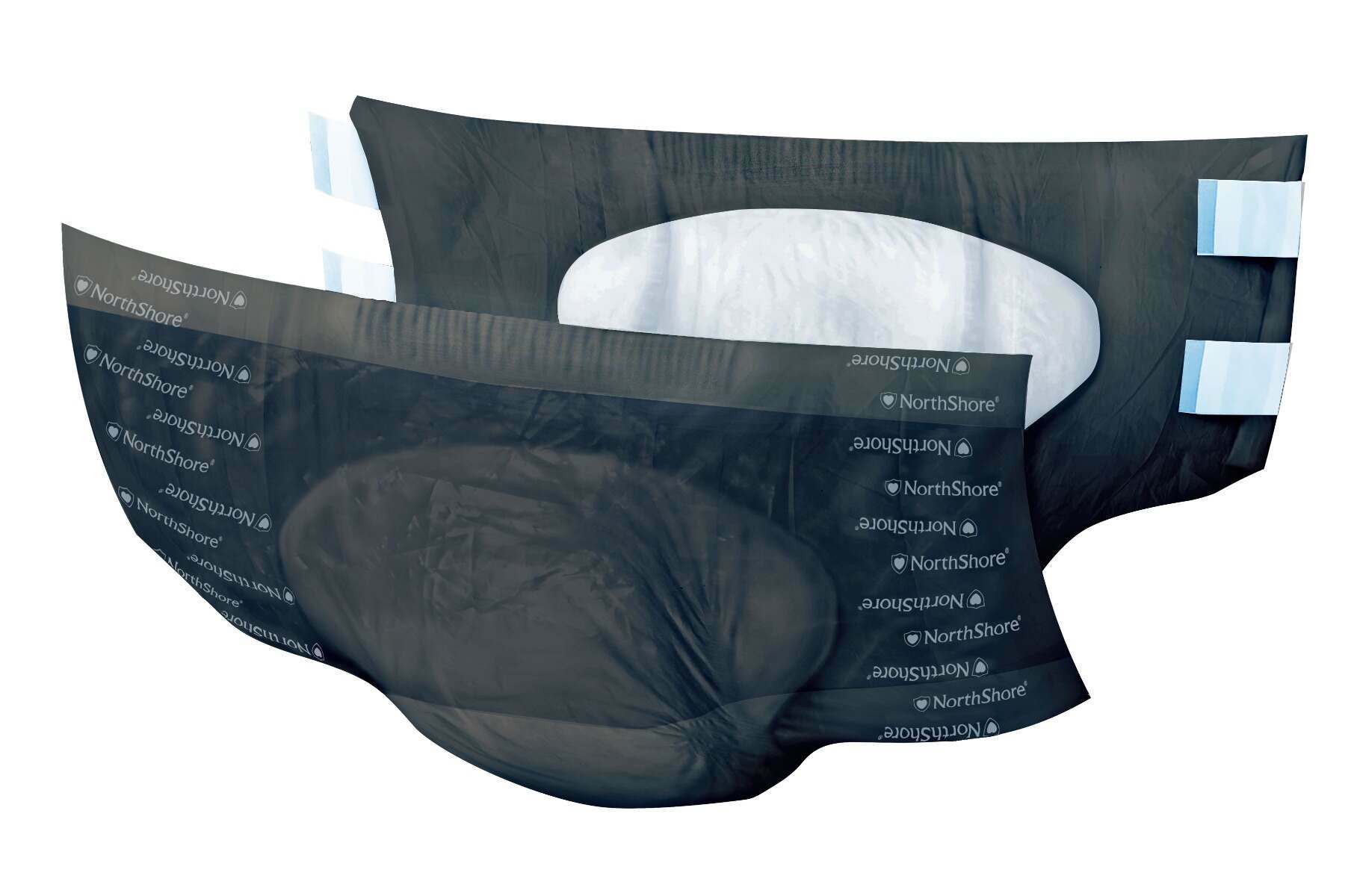 NorthShore MEGAMAX Black VAT Exempt Adult Incontinence Slip
