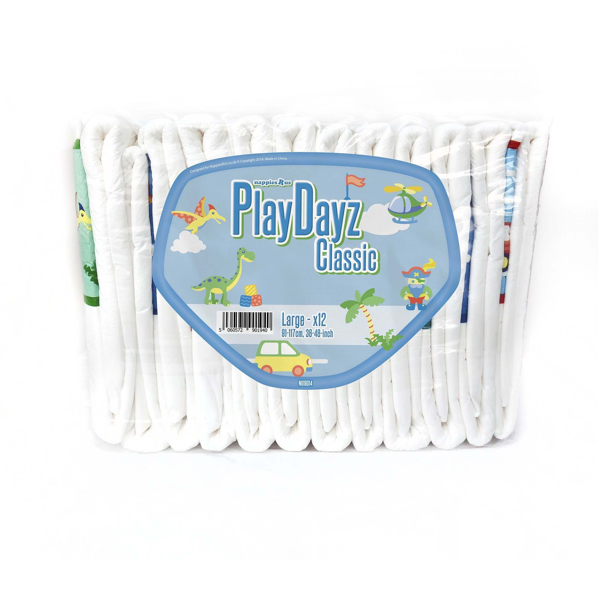 NRU PlayDayz Classic Blue (PE Backed) VAT Exempt Adult Incontinence Slip