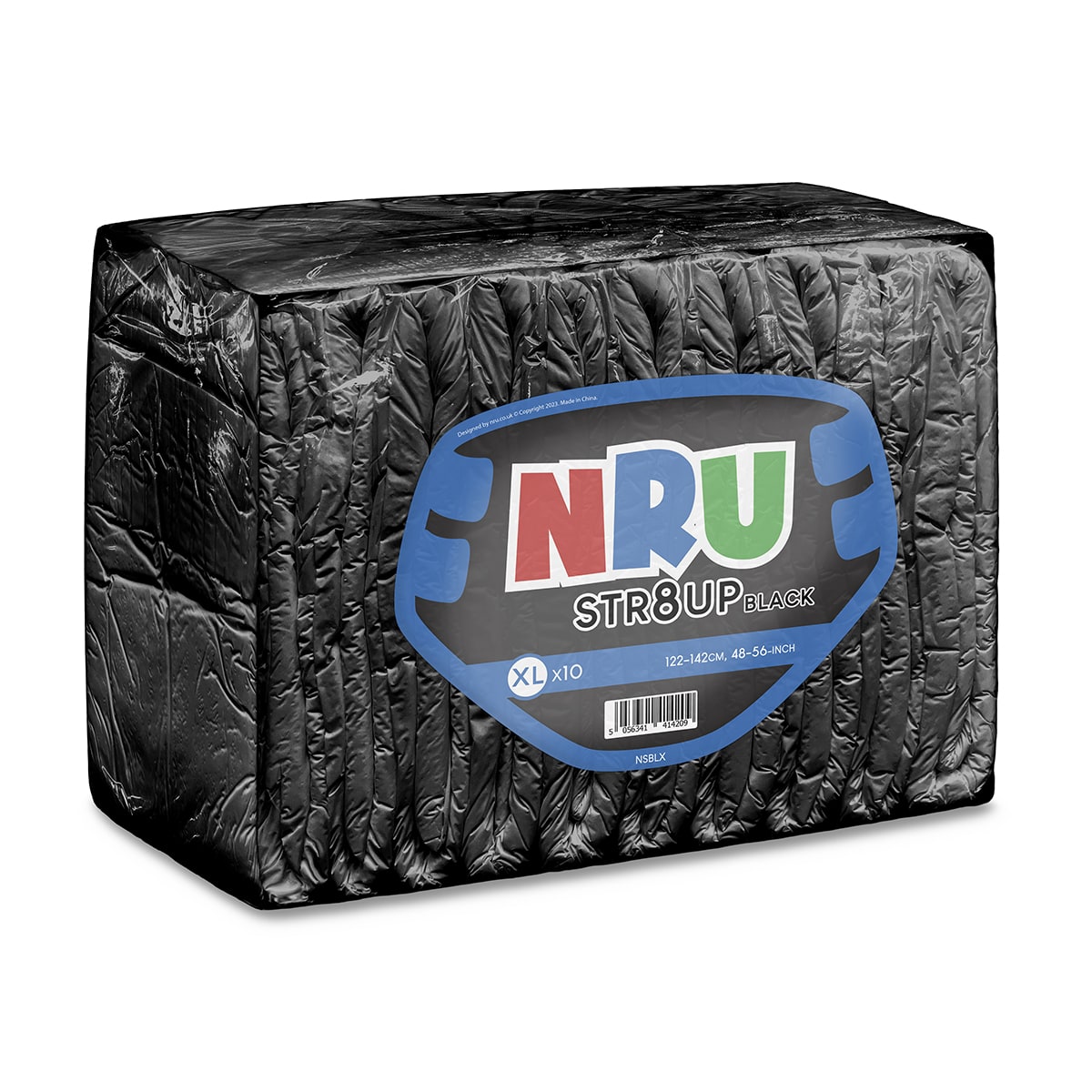 NRU STR8UP Black VAT Exempt Adult Incontinence Slip