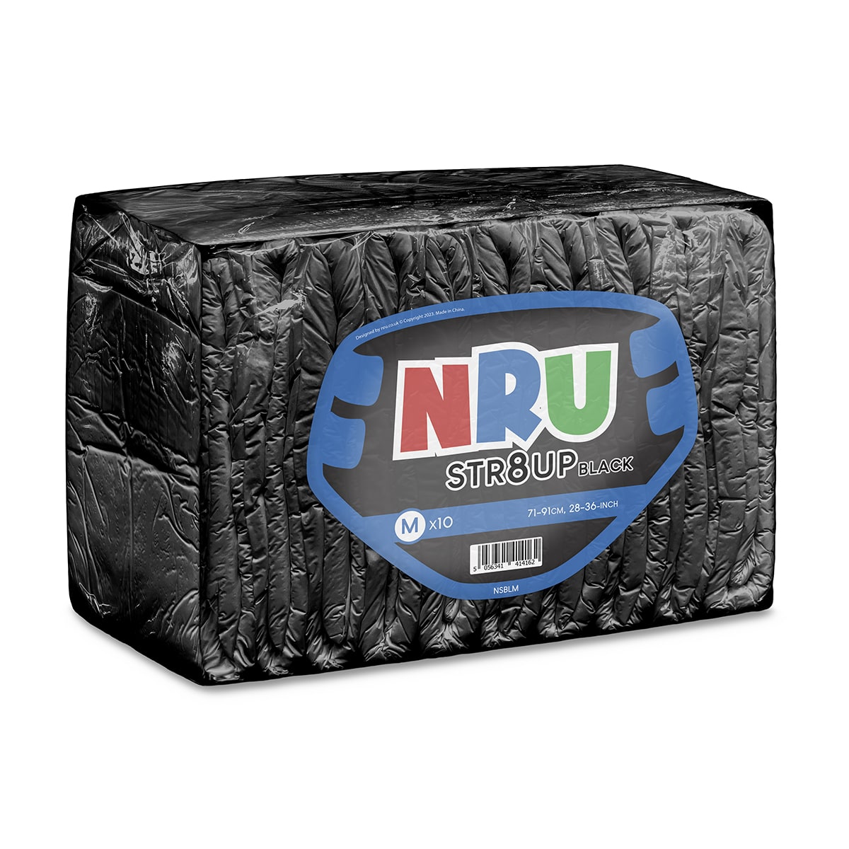 NRU STR8UP Black VAT Exempt Adult Incontinence Slip