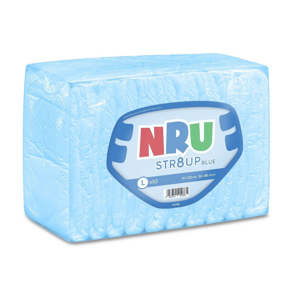 NRU STR8UP Blue VAT Exempt Adult Incontinence Slip