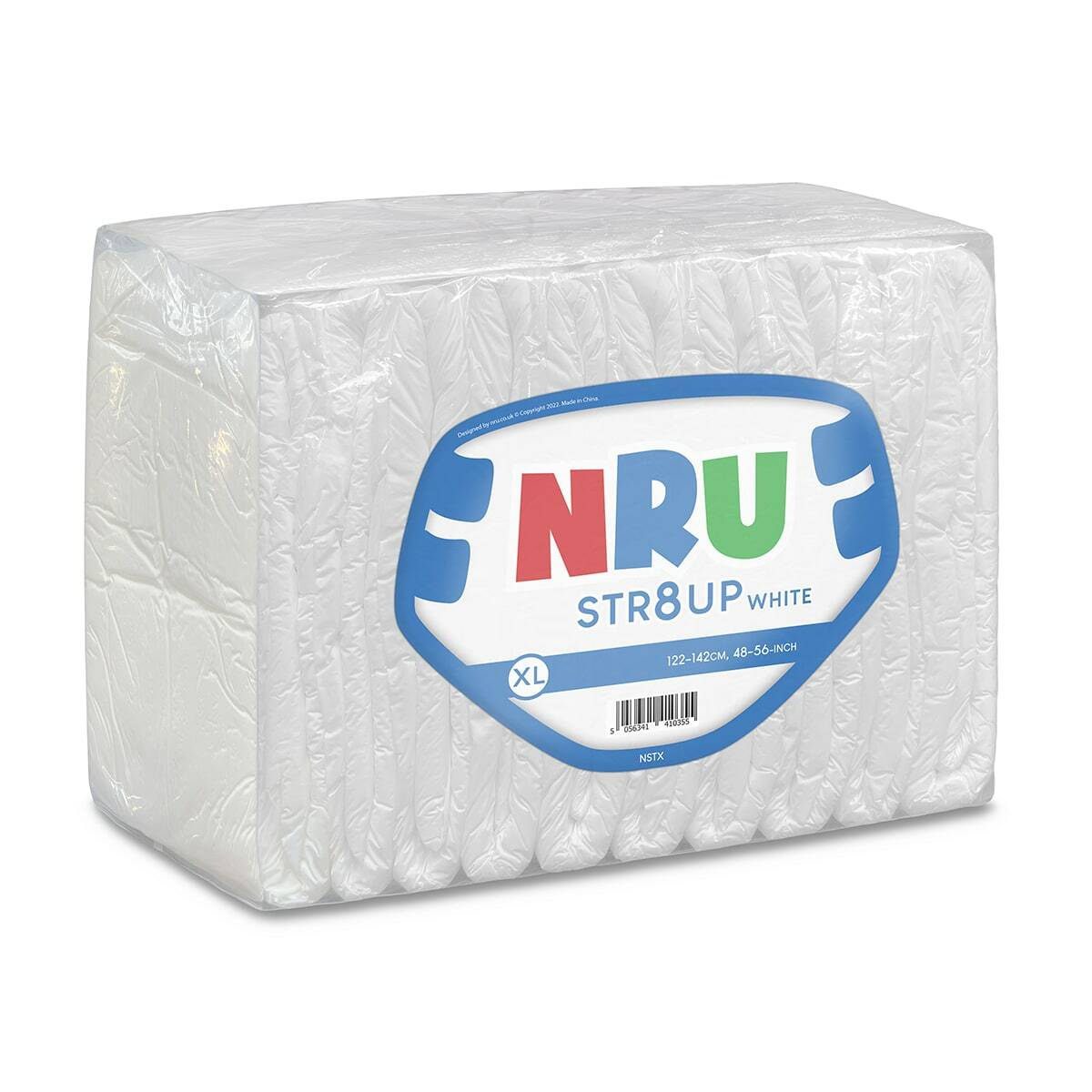 NRU STR8UP White VAT Exempt Adult Incontinence Slip