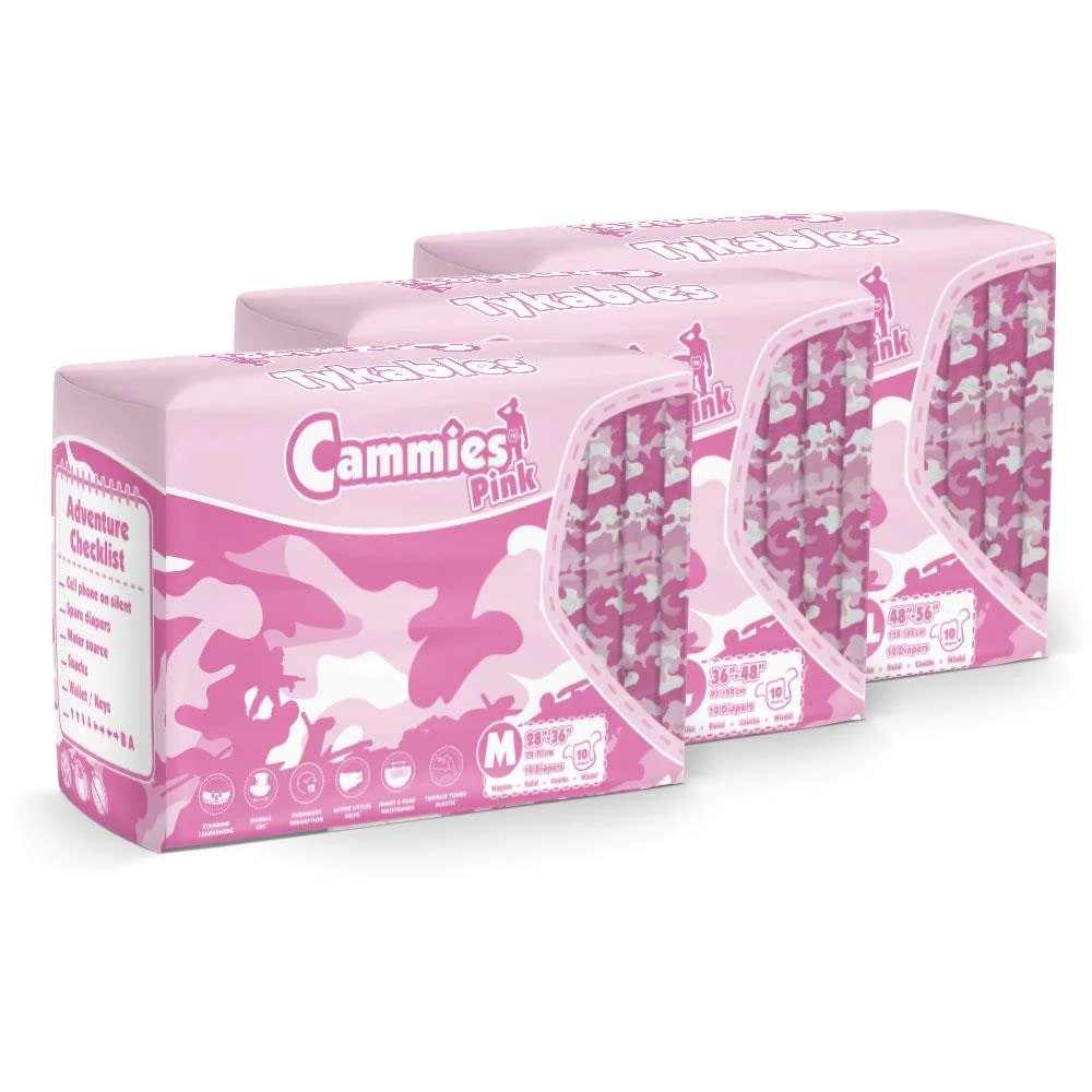 Tykables Cammies Pink VAT Exempt Adult Incontinence Slip