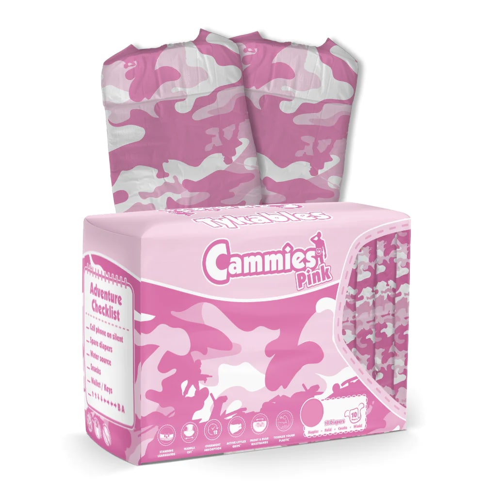 Tykables Cammies Pink VAT Exempt Adult Incontinence Slip