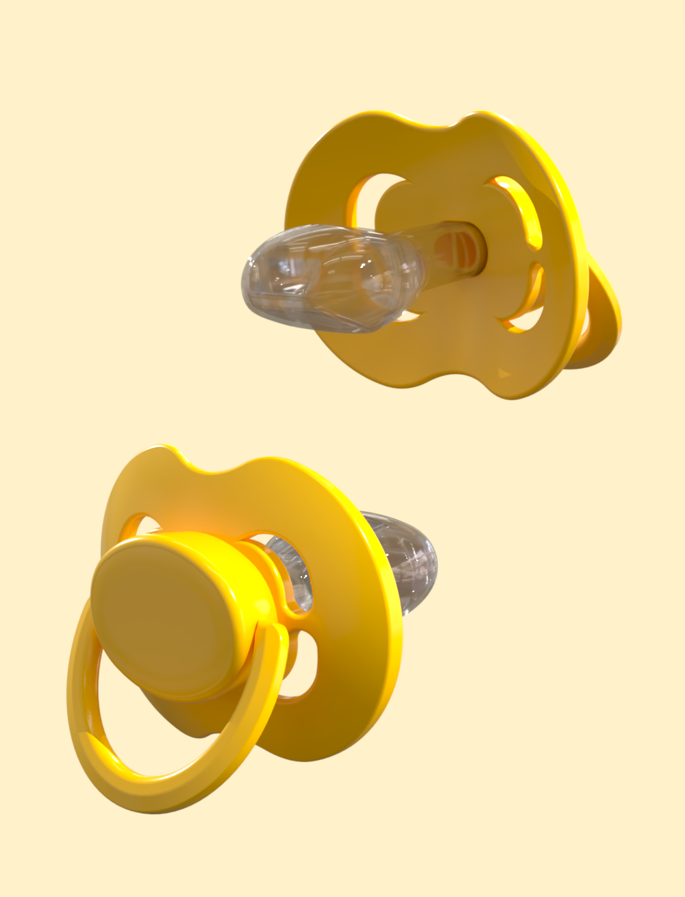 Yellow Pacifier Kiddo LULLY XXL